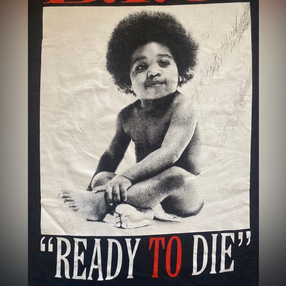 The Notorious B.I.G - ready to DIE- classic Biggie Tee - Picture 2 of 8